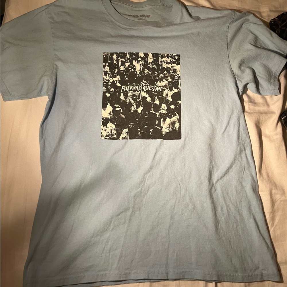 Fucking Awesome FA shirt light blue